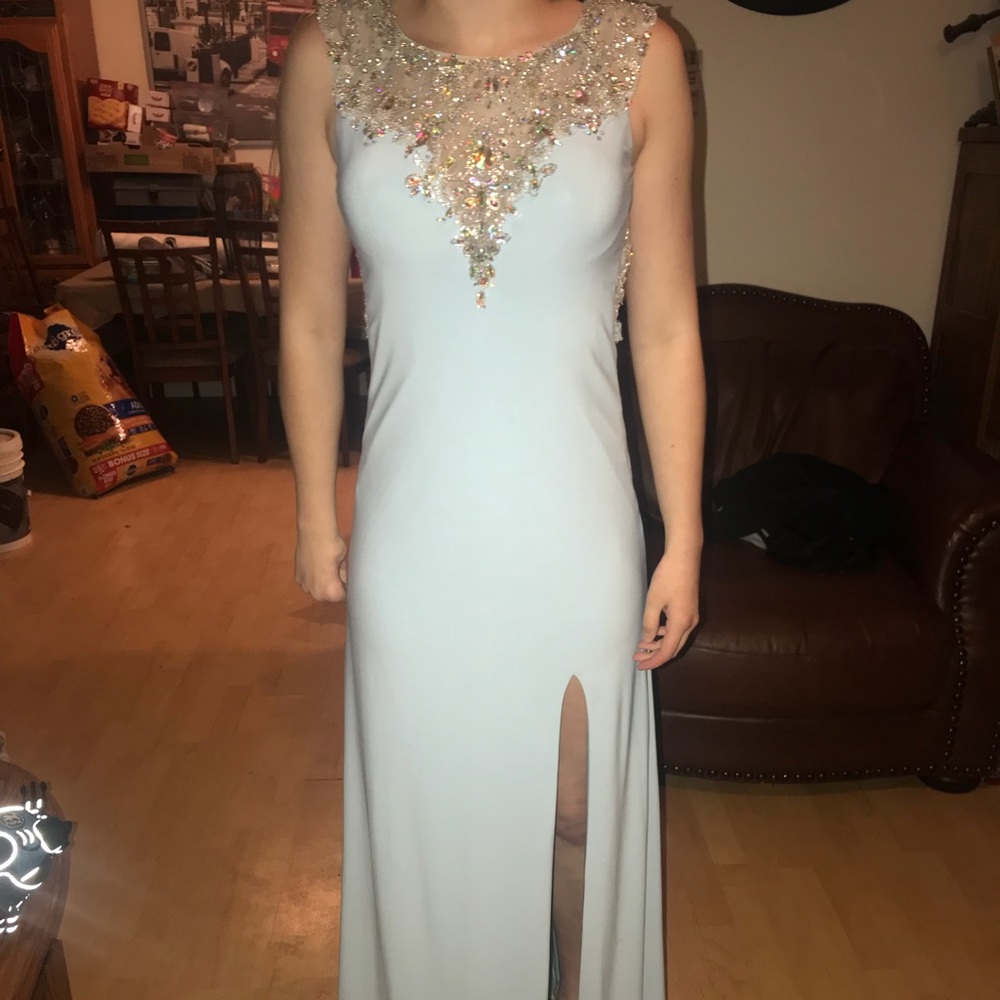 baby blue size 2 dress